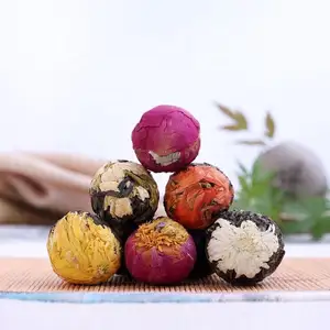 Китайский классический Цветущий чайный шарик ручной работы Цветущий чай Органический цветочный чай