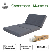 Matelas en mousse à mémoire de forme pliable écologique populaire pour l'école et la chambre à coucher, personnalisable OEM ODM, matelas de voyage