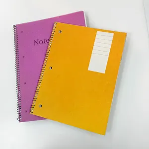 Wholesale Cheap Exercose Books Pp Cover A4 Spiral Notebook Customized School Supplies