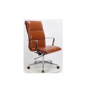 Moderno marrón ejecutivo de cuero de fábrica de shenzhen silla de oficina