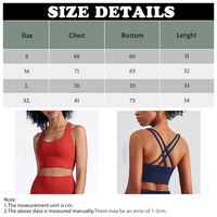 Soutien-gorge de sport léger et respirant pour femme avec logo personnalisé, bretelles croisées au dos, sans coutures, coussinets amovibles, taille moyenne