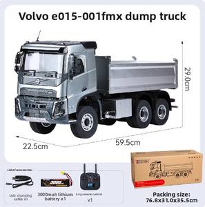 Double Eagle 1/14 E015 <span class=keywords><strong>Volvo</strong></span> FMX Camión Volquete Grande <span class=keywords><strong>a</strong></span> Control Remoto Eléctrico, Modelo de Simulación Totalmente Metálico, Incluye Control Remoto - Product Image 6