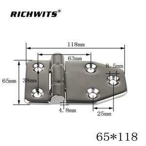 Charnières de porte d'armoire électrique en acier inoxydable 304, charnières pliantes pour boîte de distribution industrielle - Product Image 2