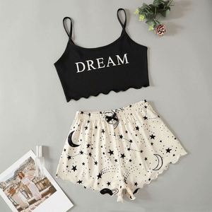 Wholesale New Star Dream Casual Satin Top Shorts for Women Plus Size Elastic Waist 2Pcs <b>Pajama</b> <b>Set</b> Sleepwear - Product Image 5