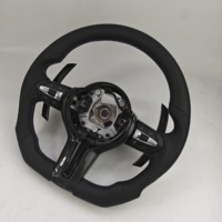 Volants en cuir pleine fleur avec garniture en carbone, livraison directe pour BMW F10/F15/F16/F20/F30/F31/F35/F36 M3