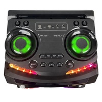 Haut-parleur portable double 12 pouces rechargeable RGB en plastique 150W, le plus vendu, avec télécommande et poignée intégrée pour pique-nique