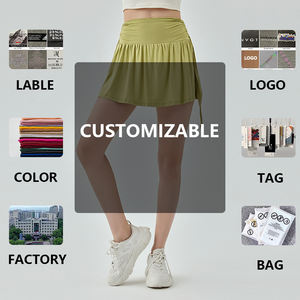 2023 Grosir Kualitas Tinggi Rok Tenis Kebugaran untuk Wanita Celana Pendek Yoga Pinggang Tinggi Dapat Disesuaikan Rok Tenis - Product Image 6