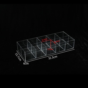 PS lớn 10 ngăn lưu trữ vật nuôi hộp nhựa trong suốt không nắp đồ trang sức hiển thị đa mục đích hộp thuốc - Product Image 4