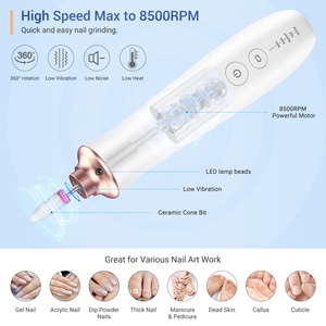 Mini perceuse à ongles UV sans fil 2023 rechargeable, sans balais, portable, en acier inoxydable, forme baril, outil de beauté pour nail art - Product Image 5