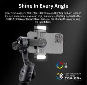 Estabilizador de Gimbal de 3 Ejes para Teléfonos Inteligentes iPhone/Android, Feiyu <span class=keywords><strong>Vimble</strong></span> 4, Ligero (335g) con Capacidad de Carga de 260g - Product Image 6