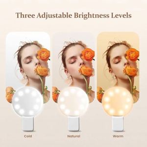 Luz de relleno portátil pequeña Q para móvil, para selfies y transmisiones en vivo, con logo de belleza impreso UV, recargable, para regalos promocionales de empresa - Product Image 4