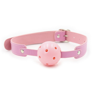 Sangles de Bondage en Cuir Réglables Boules de <span class=keywords><strong>Yoga</strong></span> Orales Bouchons de Bouche Fetish Sex Toys pour Couple - Product Image 6