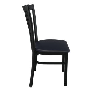 Silla alargada de metal con respaldo vertical para <span class=keywords><strong>restaurante</strong></span> - Product Image 3