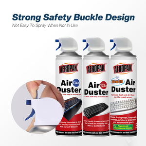 Aerosol de aire ecológico, pulverizador de <span class=keywords><strong>gas</strong></span> comprimido para teclado de ordenador, limpiador y lavado electrónico - Product Image 4