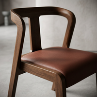 Chaise de salle à manger moderne en bois avec accoudoirs, chaise de salle à manger de luxe, chaises d'hôtel en bois massif de luxe, OEM ODM