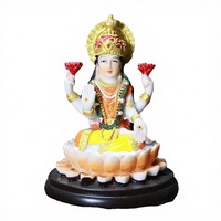 Statue Feng Shui Peinte à la Main en Gros, Statue en Résine du Dieu Hindou Lakshmi, Sculpture de Déesse Thaïlandaise, Ornement Bouddhiste Indien