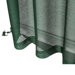 Rideaux en voile transparent vert-Écharpe de fenêtre translucide de couleur unie pour salon chambre à coucher - Product Image 4
