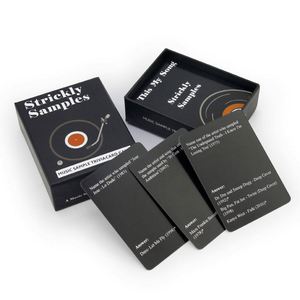 Caja de Embalaje Personalizada con Logotipo, Negra, para Muestras, Regalos Musicales, Juego de Tarjetas de Preguntas con Tapa y Base - Product Image 3