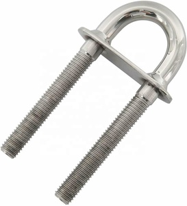 ISURE MARINE 8mm acier inoxydable 304 nœud œillet de poupe boulon en U taquet de gréement de bateau 1 pièce - Product Image 5