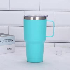 Vaso Térmico de Acero Inoxidable de 20oz/30oz, para Auto, Viajes, Cerveza, Café, con Asa - Product Image 5