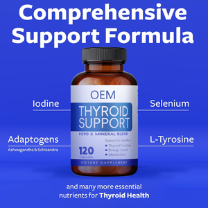 Capsule di Supporto alla Tiroide OEM/ODM - Potente Complesso Erboristico con Vitamina B12, Magnesio, Zinco e Iodio |   Integratore per la salute della tiroide - Product Image 3