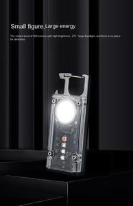 RTS <strong>Mini</strong> Portable Bright USB Rechargeable <strong>Torch</strong> Work Light Small Pocket Flashlights LED Camping Keychain Light - Product Image 3