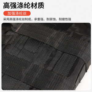 ชุดสายรัดนิรภัยแบบเต็มตัว ปรับได้ ผลิตจากโพลีเอสเตอร์ ป้องกันการตก เหมาะสำหรับใช้งานกลางแจ้งที่สูง - Product Image 3