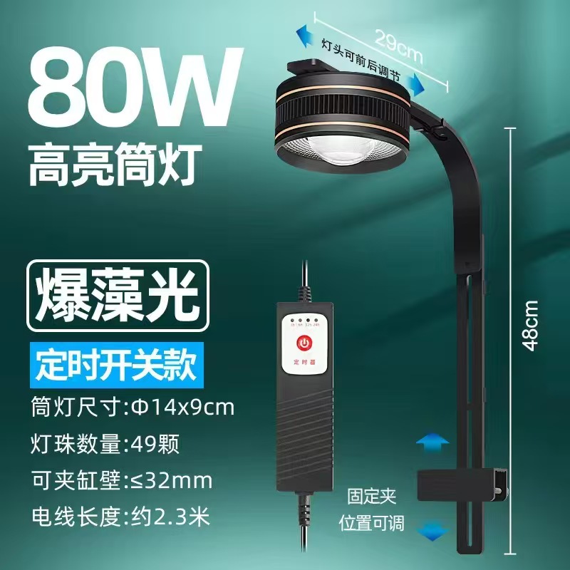 Luz para algas (con interruptor temporizado) 80W