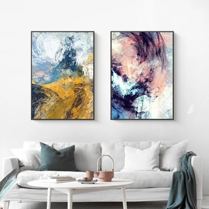 Pintura al Óleo Moderna Nórdica Simple, Abstracta, con Efecto de Acuarela, de Lujo, para Colgar en la Pared, sobre Lienzo - Product Image 4