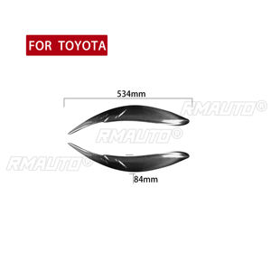 1 Par de Cubiertas Decorativas para Faros Delanteros de Coche, de Fibra de Carbono, para Toyota Sienna LE SE 2011 2012 2013 2014 2015 2016 2017 - Product Image 4