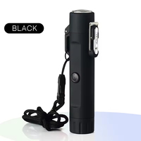 Briquet à double arc étanche avec lampe de poche et boussole pour le voyage et la survie en plein air Allumeur électronique rechargeable par USB