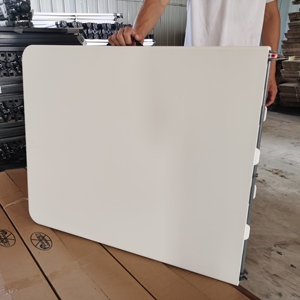 Mesa Dobrável Retangular Branca de Plástico HDPE para Eventos ao Ar Livre - Product Image 5