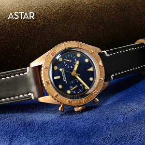 Orologio Automatico Meccanico Cronografo Subacqueo in Bronzo con Logo Personalizzato, Edizione Limitata di Lusso, 200m, ETA7753, per Uomo - Product Image 5