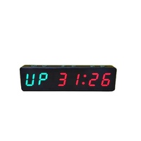 Cronómetro LED con batería magnética, reloj de pared Digital, intervalo, Mini temporizador de gimnasio