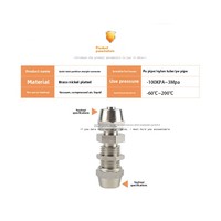 Connecteur pneumatique à torsion rapide en laiton de cuivre Rivets à joint bout à bout droits pour chaîne de tuyau d'air mère