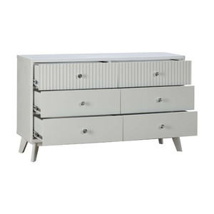 Collection EVEREST Meubles de chambre à coucher en bois Design moderne Commode en bois de bonne qualité 6 tiroirs - Product Image 4