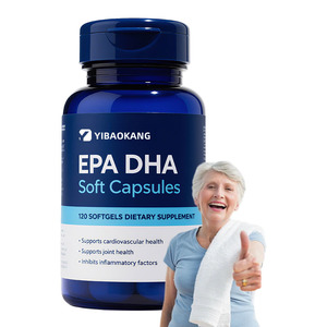 OEM EPA DHA Fischöl-Softgelkapseln zur Unterstützung der Herz-, Gehirn- und Gelenkgesundheit bei Erwachsenen, 120 Stück <span class=keywords><strong>Omega</strong></span>-<span class=keywords><strong>3</strong></span>-Fettsäuren - Product Image 1