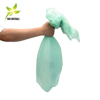 Sac à déchets de camping et toilettes à soufflets latéraux 10L, certifié biodégradable et compostable, en amidon de maïs + PBAT + PLA, sans plastique