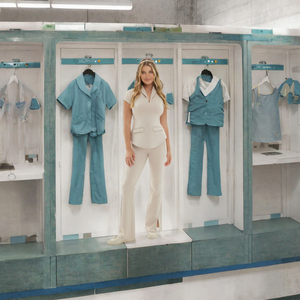 Großhandel Medizinische Arbeitskleidung mit Eigenem Logo, Gewebte Stoff-Krankenpflegeuniform-Sets, Dehnbare Krankenhaus-Spa-Krankenschwester-Overalls aus Polyester/Viskose - Product Image 3