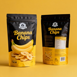 Sacs d'emballage en plastique laminé mat en aluminium avec fermeture éclair pour chips de mangue et de banane en gros - Product Image 5