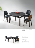 Ensemble de table à manger ovale moderne de luxe en bois massif, écologique et confortable, avec 4 chaises pour appartement, hôtel et villa