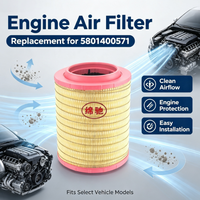 Filtre à air haute performance à prix de gros 5801400571 AF25154 P957182 C32004 pour camions et engins de construction