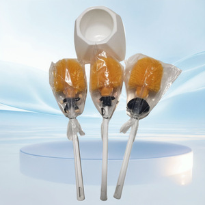 Creative Cartoon Toilet <b>Brush</b> Nylon Long Handle For Toilet Cleaning 100 Pcs In Carton - Product Image 3