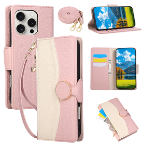 Pour iPhone, étui de protection classique cousu en TPU+PC, étanche, antichoc, avec fermeture éclair, fente pour cartes, anti-chute, style européen et américain - Product Image 4
