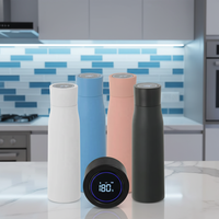 Top vendeur Smart Thermos bouteille d'eau autonettoyant LED UV 304 acier inoxydable isolé sous vide 12-24 heures Performance thermique