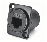 Module de raccordement RJ45 Cat5e Type D pour câble Ethernet, interface d'extension de câble réseau, tête de connexion de signal de données