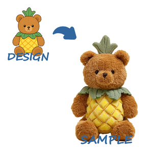 Coussin en peluche singe super doux personnalisé, faible MOQ, taille 10 cm, rembourrage en coton PP, unisexe - Product Image 3