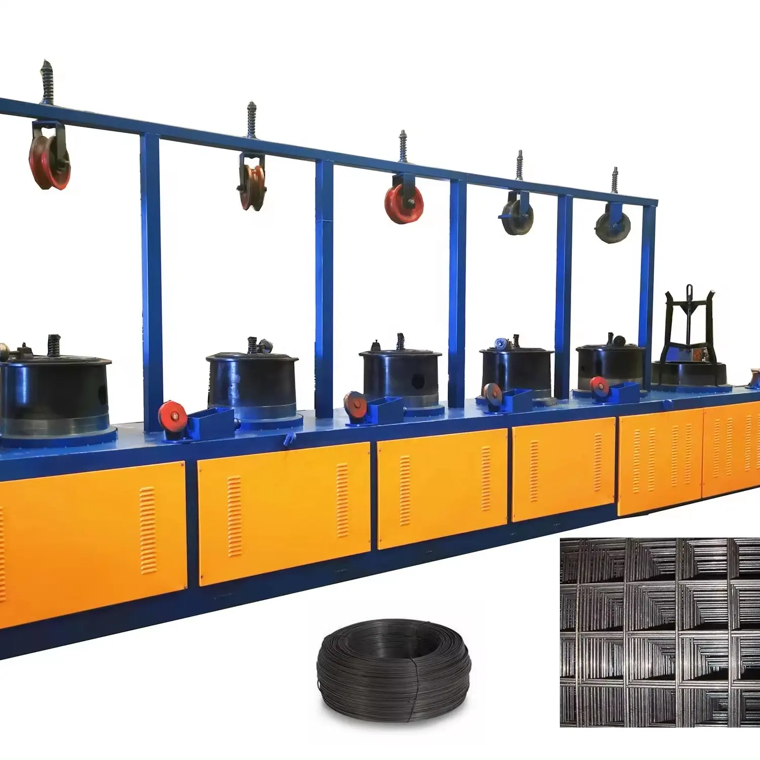新世代の効率的なプーリー乾式鋼線伸線機、中国の工場
