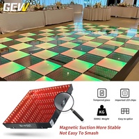 Lumière DJ 50x50cm, effet infini 3D, DMX, télécommande PC, lumière de piste de danse LED magnétique pour mariage, fête, scène