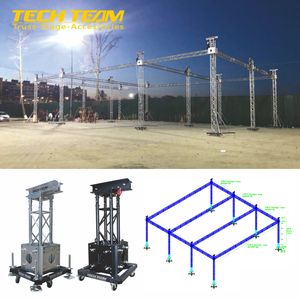 Tour <span class=keywords><strong>de</strong></span> support au sol en aluminium <span class=keywords><strong>de</strong></span> 12 m et 1000 kg, tour <span class=keywords><strong>de</strong></span> levage à treillis, treillis <span class=keywords><strong>de</strong></span> toit <span class=keywords><strong>de</strong></span> scène, composants <span class=keywords><strong>de</strong></span> système <span class=keywords><strong>de</strong></span> levage d'affichage, base - Product Image 1